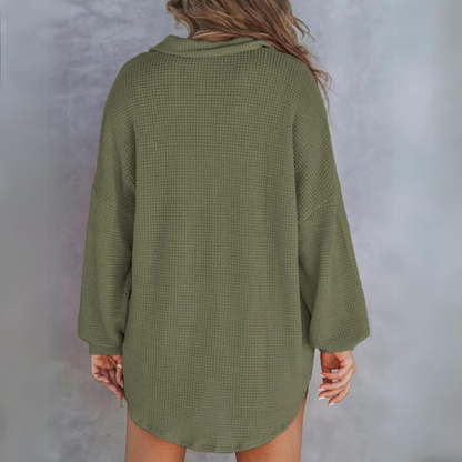 Dames Blouse Zacht Katoen Oversized Comfortabele Stijl