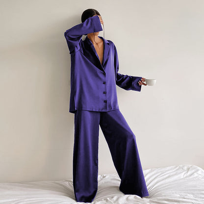 Dames Pyjama Set Satijn Zacht Luxe Slaapkleding