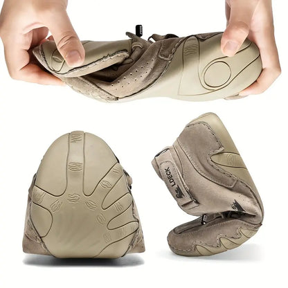 Waterdichte Heren Laarsschoenen met Hoge Schacht en Elastische Sluiting Kunstleer Robuust Straatmode