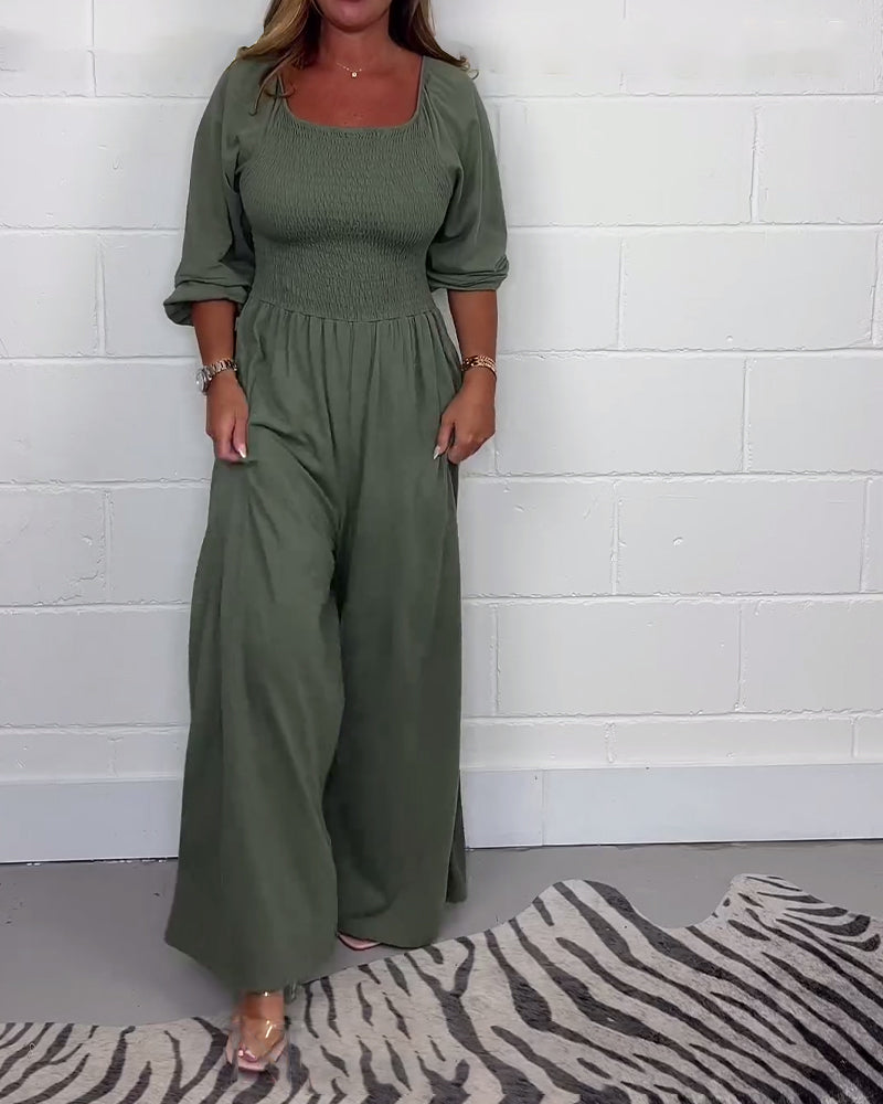 Katoenen Jumpsuit Tijdloos Comfy voor Vrouw