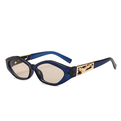 Dames Zonnebril Cat Eye met Statement Pootjes Hoekig Design