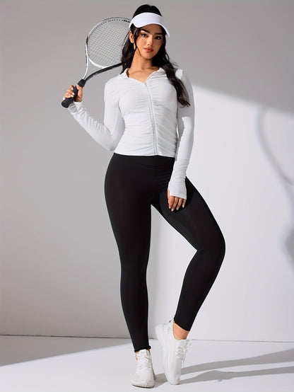 Vrouwelijke Sportjack Lange Mouwen Casual Stijl → Sportjack Vrouw Lange Mouwen Waterdicht Casual