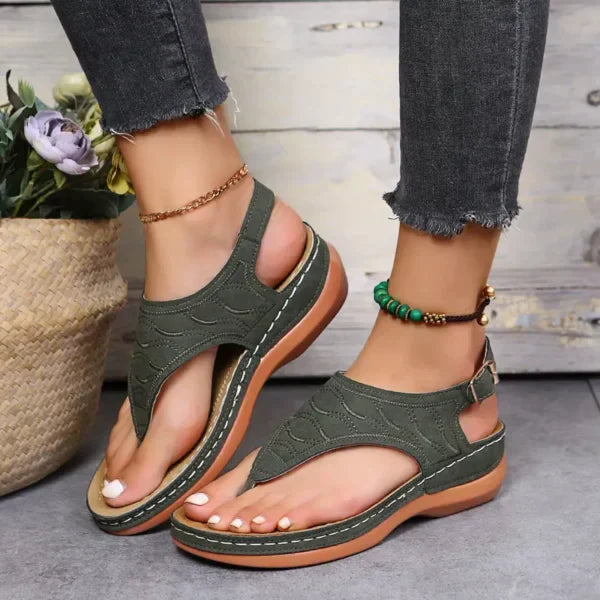 Sandalen met Glanzend Leer voor Vrouw