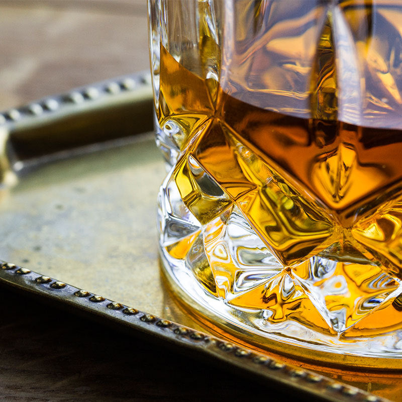 Japans Whiskyglas met Kersenbloesem Reliëf 320ml Hittebestendig Glas voor Whisky Cocktails Cognac Premium Drinkglas Traditioneel Handwerk Stijlvol Cadeau