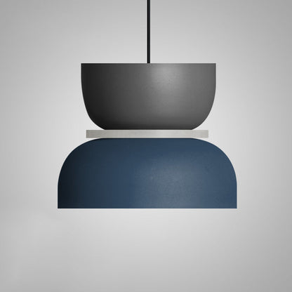 Moderne Hanglamp Macaron LED Metalen Kom Ø18-30cm Geel Roze Grijs Groen Blauw Oranje