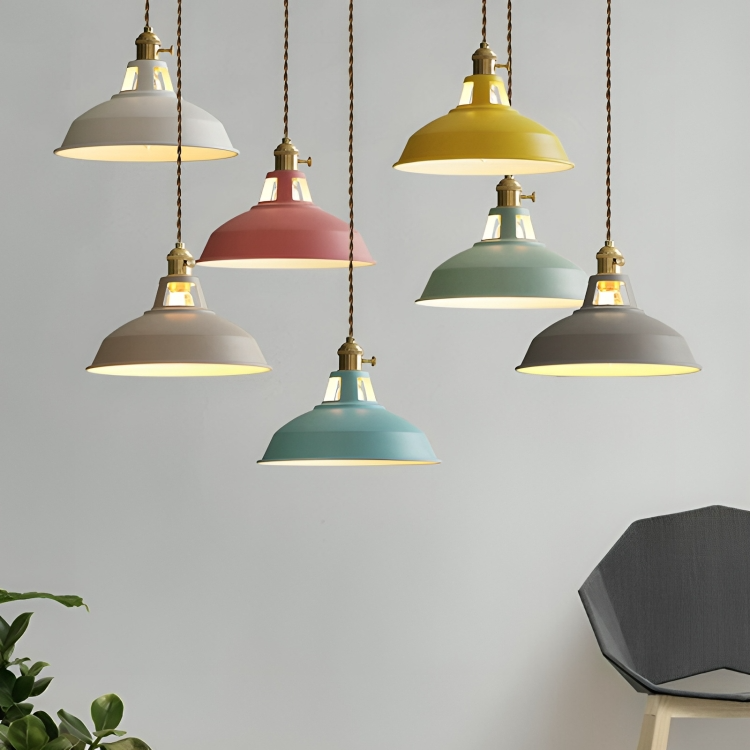 Retro Metalen Hanglamp 1-Lichts voor Eetkamer en Restaurant – Industriële Stijl Verlichting met Verstelbare Ketting
