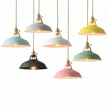 Retro Metalen Hanglamp 1-Lichts voor Eetkamer en Restaurant – Industriële Stijl Verlichting met Verstelbare Ketting