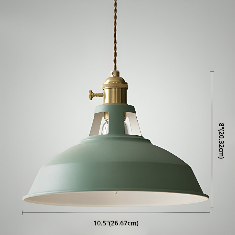Retro Metalen Hanglamp 1-Lichts voor Eetkamer en Restaurant – Industriële Stijl Verlichting met Verstelbare Ketting