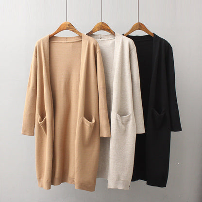 Dames Vest Warm met Grote Zakken Lange Stijlvolle Jas