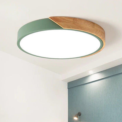 Ronde LED-Plafondlamp Acryl Metaal 30cm 18W 220V Dimbaar Moderne Inbouwlamp Slaapkamer Woonkamer Kantoor Energiezuinig Stijlvol