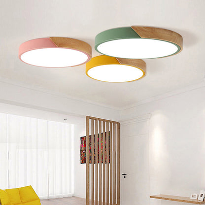Ronde LED-Plafondlamp Acryl Metaal 30cm 18W 220V Dimbaar Moderne Inbouwlamp Slaapkamer Woonkamer Kantoor Energiezuinig Stijlvol