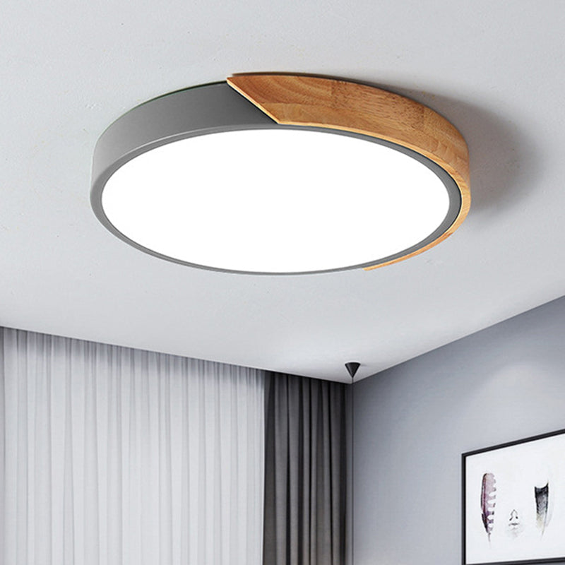 Ronde LED-Plafondlamp Acryl Metaal 30cm 18W 220V Dimbaar Moderne Inbouwlamp Slaapkamer Woonkamer Kantoor Energiezuinig Stijlvol