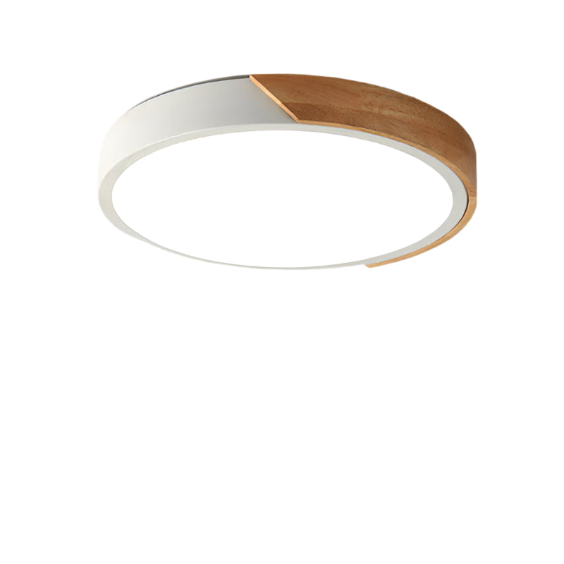 Ronde LED-Plafondlamp Acryl Metaal 30cm 18W 220V Dimbaar Moderne Inbouwlamp Slaapkamer Woonkamer Kantoor Energiezuinig Stijlvol