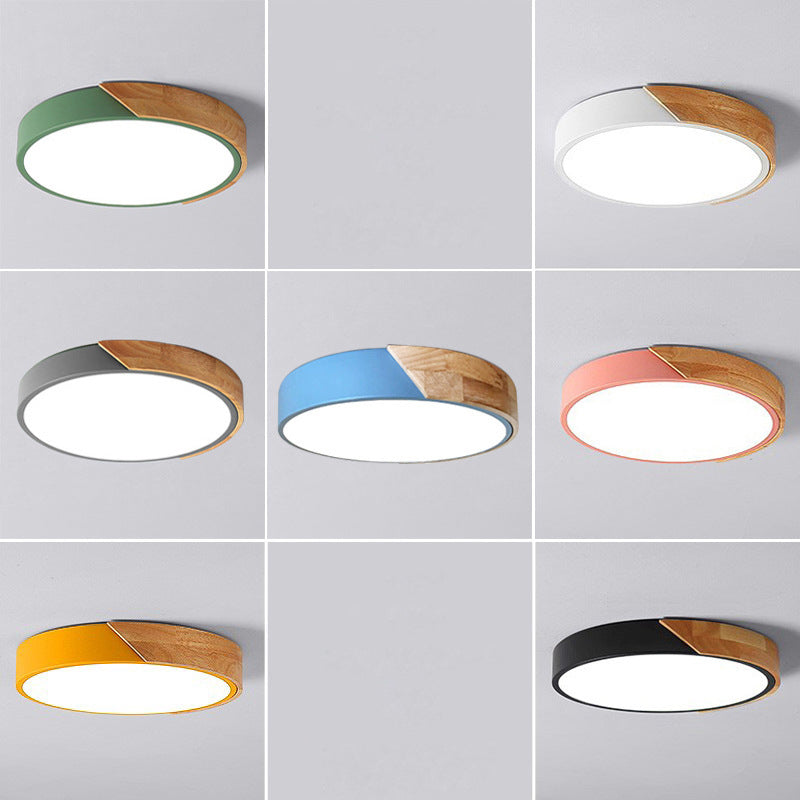 Ronde LED-Plafondlamp Acryl Metaal 30cm 18W 220V Dimbaar Moderne Inbouwlamp Slaapkamer Woonkamer Kantoor Energiezuinig Stijlvol