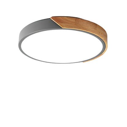 Ronde LED-Plafondlamp Acryl Metaal 30cm 18W 220V Dimbaar Moderne Inbouwlamp Slaapkamer Woonkamer Kantoor Energiezuinig Stijlvol