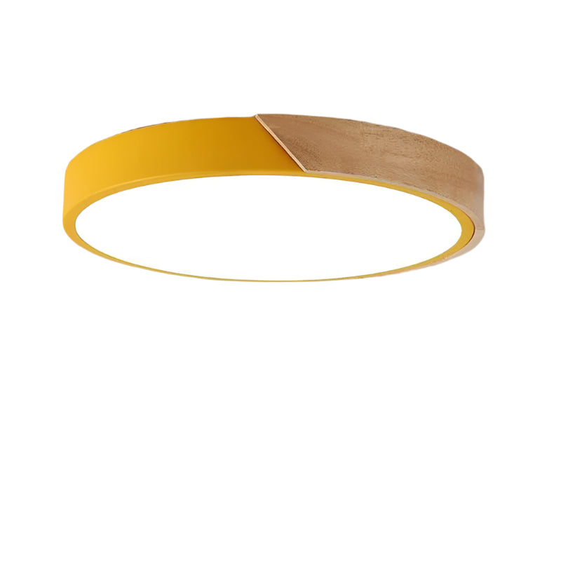 Ronde LED-Plafondlamp Acryl Metaal 30cm 18W 220V Dimbaar Moderne Inbouwlamp Slaapkamer Woonkamer Kantoor Energiezuinig Stijlvol