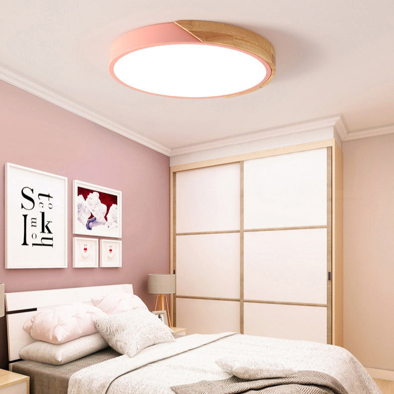 Ronde LED-Plafondlamp Acryl Metaal 30cm 18W 220V Dimbaar Moderne Inbouwlamp Slaapkamer Woonkamer Kantoor Energiezuinig Stijlvol