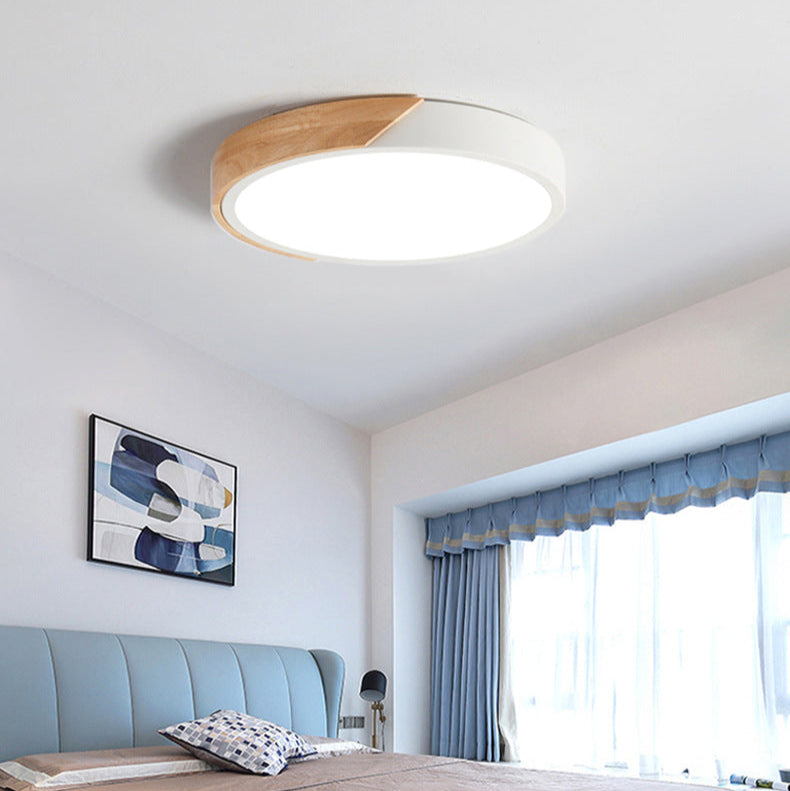 Ronde LED-Plafondlamp Acryl Metaal 30cm 18W 220V Dimbaar Moderne Inbouwlamp Slaapkamer Woonkamer Kantoor Energiezuinig Stijlvol
