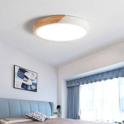 Ronde LED-Plafondlamp Acryl Metaal 30cm 18W 220V Dimbaar Moderne Inbouwlamp Slaapkamer Woonkamer Kantoor Energiezuinig Stijlvol
