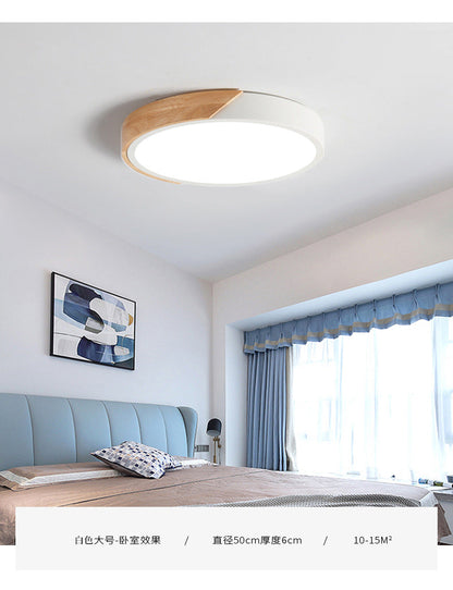 Moderne Plafondlamp Rond Acryl voor Slaapkamer Wit Grijs Groen Roze Geel Blauw Zwart LED Flush Mount Verlichting 30cm 40cm 50cm 60cm