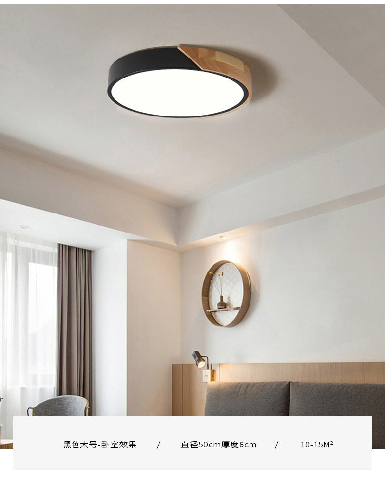 Moderne Plafondlamp Rond Acryl voor Slaapkamer Wit Grijs Groen Roze Geel Blauw Zwart LED Flush Mount Verlichting 30cm 40cm 50cm 60cm