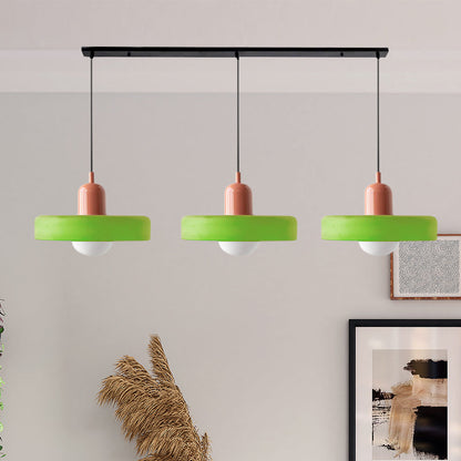 Luccon Triple Hanglamp Glas G9 Retro Kleuren Eettafel Woonkamer Design Verlichting Meerlamp