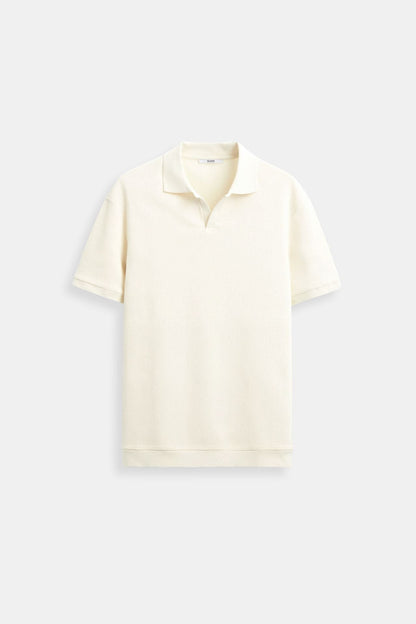 Heren Poloshirt Beige Klassieke Stijl Casual