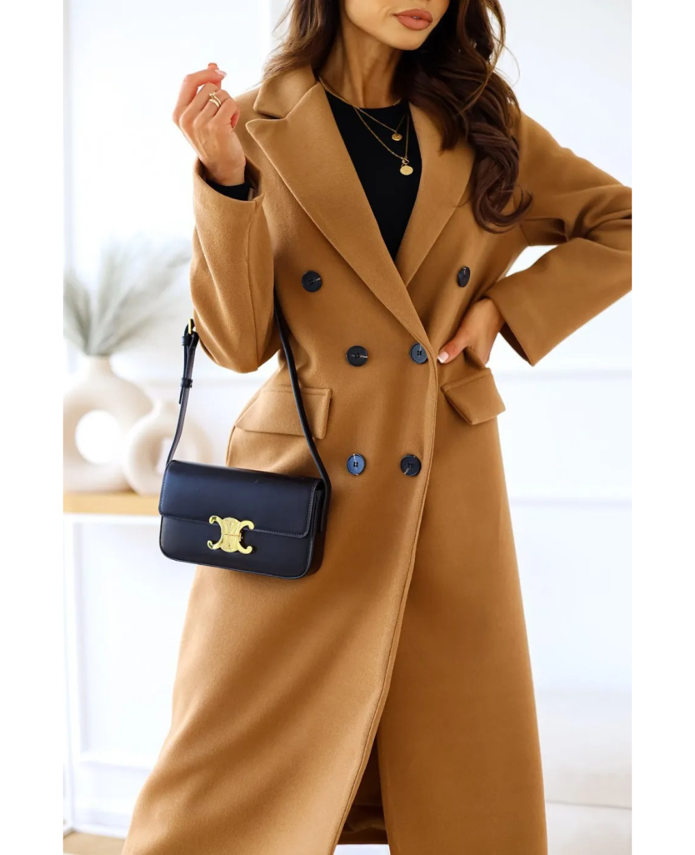 Dames Trenchcoat Lang Elegante Kwaliteit Herfst Winter