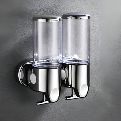 Wandzeepdispenser 500ml Wandmontage RVS Chroom Badkamer Keuken Enkel Dubbel Drievoudig Vloeibare Zeep