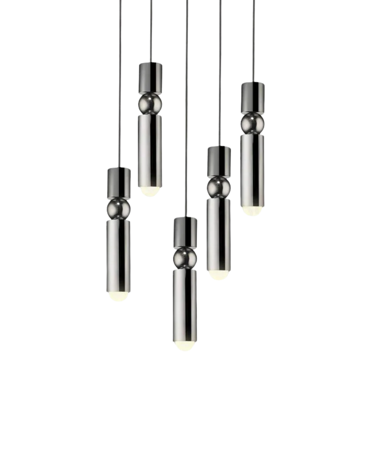 Sculptuurlamp Hanglamp met Vloeiende Vormen Zwart Goud Zilver 1-3-5 Lichtpunten Modern Design Eetkamer Woonkamer Slaapkamer Verlichting