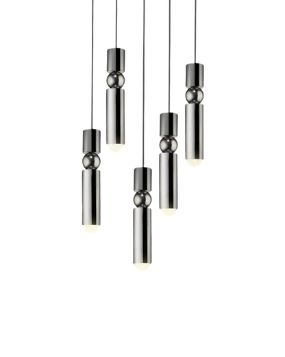 Sculptuurlamp Hanglamp met Vloeiende Vormen Zwart Goud Zilver 1-3-5 Lichtpunten Modern Design Eetkamer Woonkamer Slaapkamer Verlichting