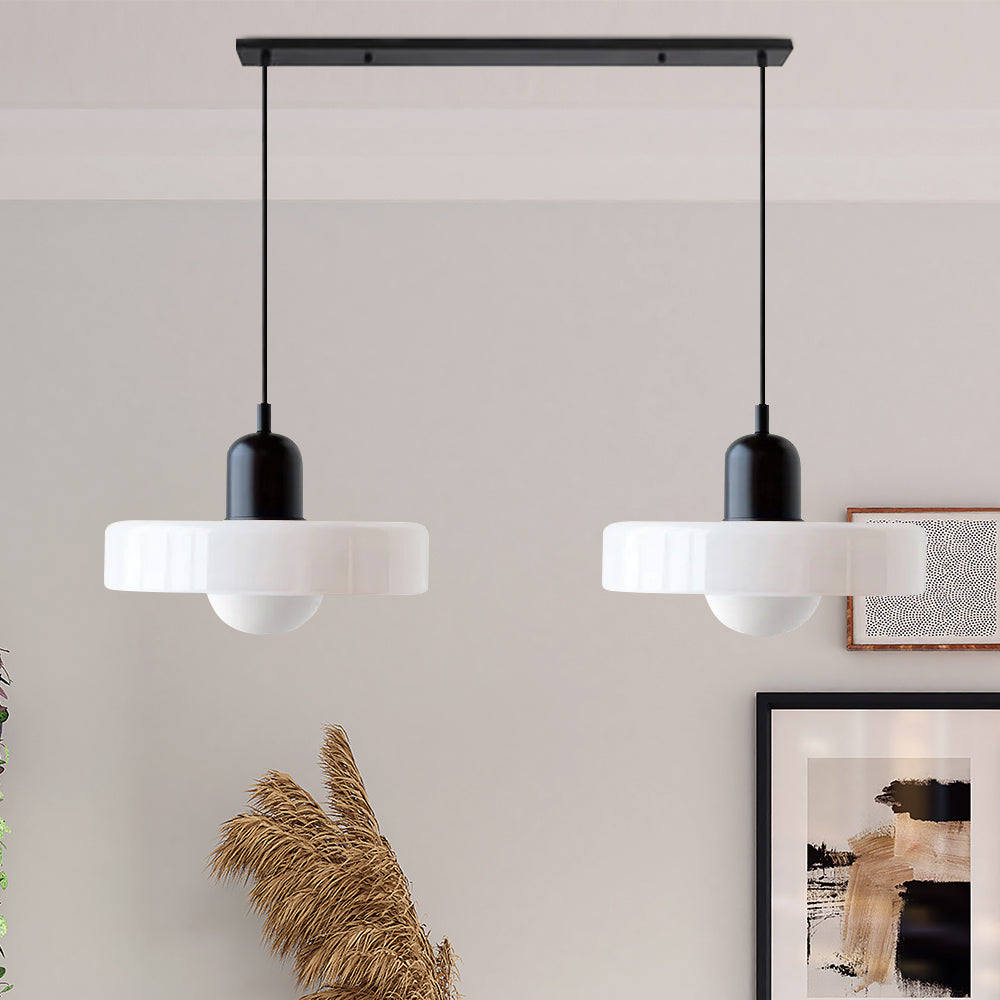 Luccon Dubbele Hanglamp Glas G9 35 cm Modern Eettafel Woonkamer Design Verlichting