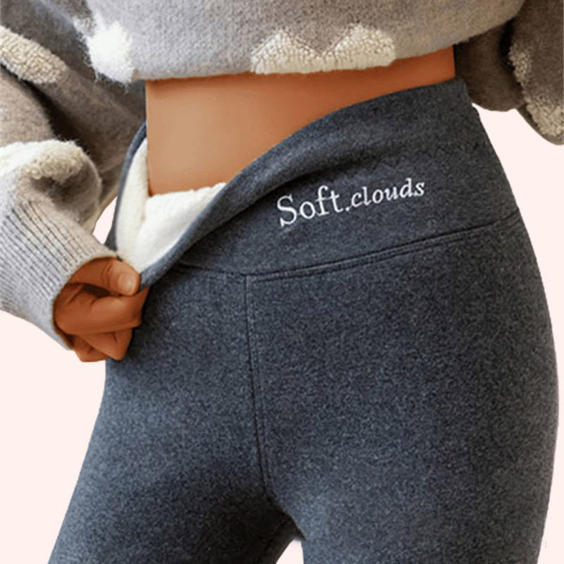 Dames Legging High Waist Fleece Zacht Comfortabel