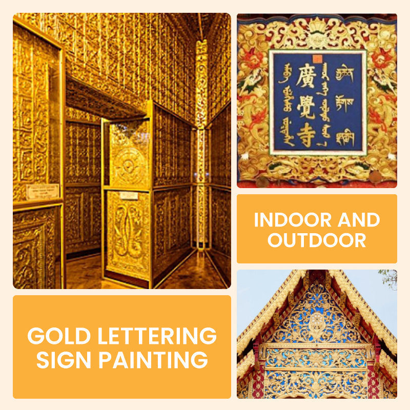 Metallic Bladverf met Penseel – Premium Goud en Zilver Metaaleffect voor Creatieve Projecten – Waterbasis Decoratieverf 200g