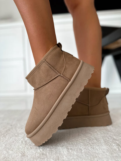 Vrouw Laarzen Comfortabele Boots Zacht Leer
