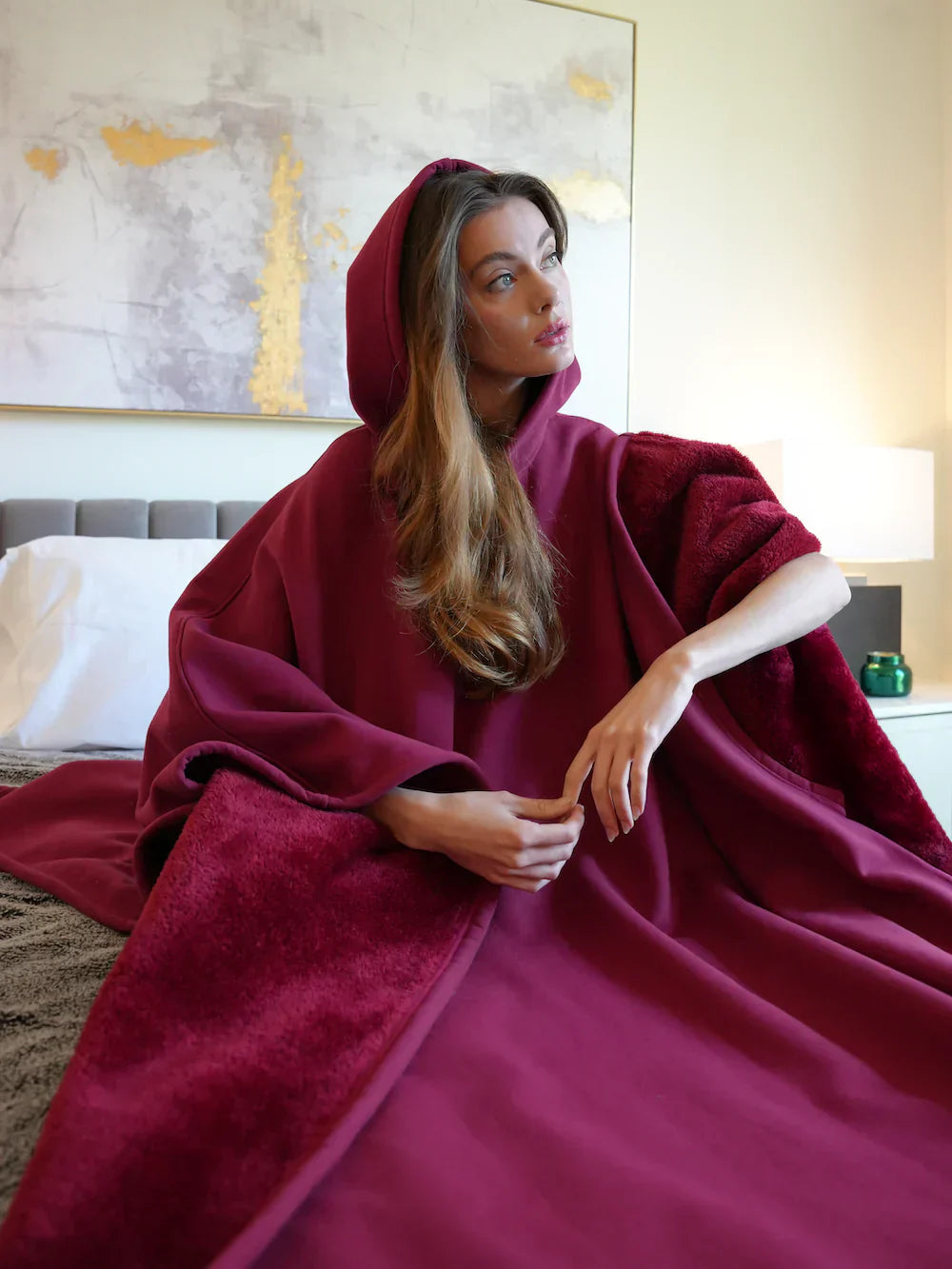 Zachte Fleece Hoodie Deken voor op de Bank