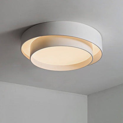 Ronde Plafondlamp Wit Metaal Nordic Stijl LED Plafondverlichting voor Slaapkamer 40cm 50cm 60cm Dimbaar