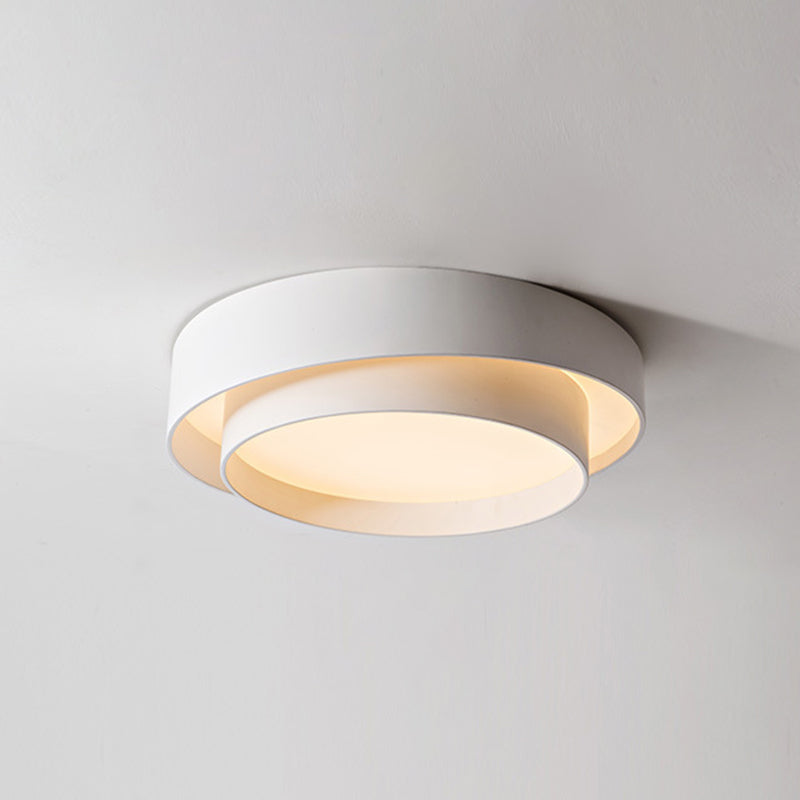 Ronde Plafondlamp Wit Metaal Nordic Stijl LED Plafondverlichting voor Slaapkamer 40cm 50cm 60cm Dimbaar