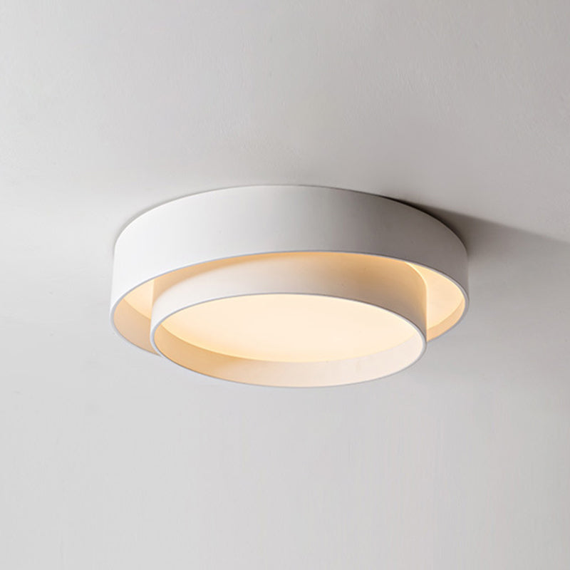 Ronde Plafondlamp Wit Metaal Nordic Stijl LED Plafondverlichting voor Slaapkamer 40cm 50cm 60cm Dimbaar