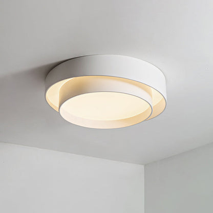 Ronde Plafondlamp Wit Metaal Nordic Stijl LED Plafondverlichting voor Slaapkamer 40cm 50cm 60cm Dimbaar