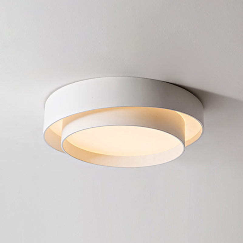Ronde Plafondlamp Wit Metaal Nordic Stijl LED Plafondverlichting voor Slaapkamer 40cm 50cm 60cm Dimbaar