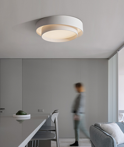 Ronde Plafondlamp Wit Metaal Nordic Stijl LED Plafondverlichting voor Slaapkamer 40cm 50cm 60cm Dimbaar