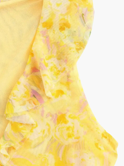 Bloemenminikleed met Rokjes en Vrouwelijke Stijl