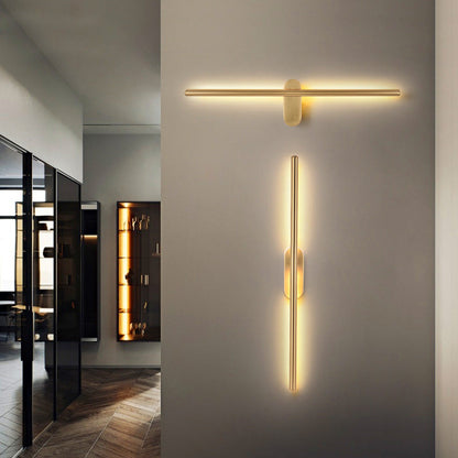 Moderne Metalen Wandlamp Lineair Strip Design voor Slaapkamer Woonkamer