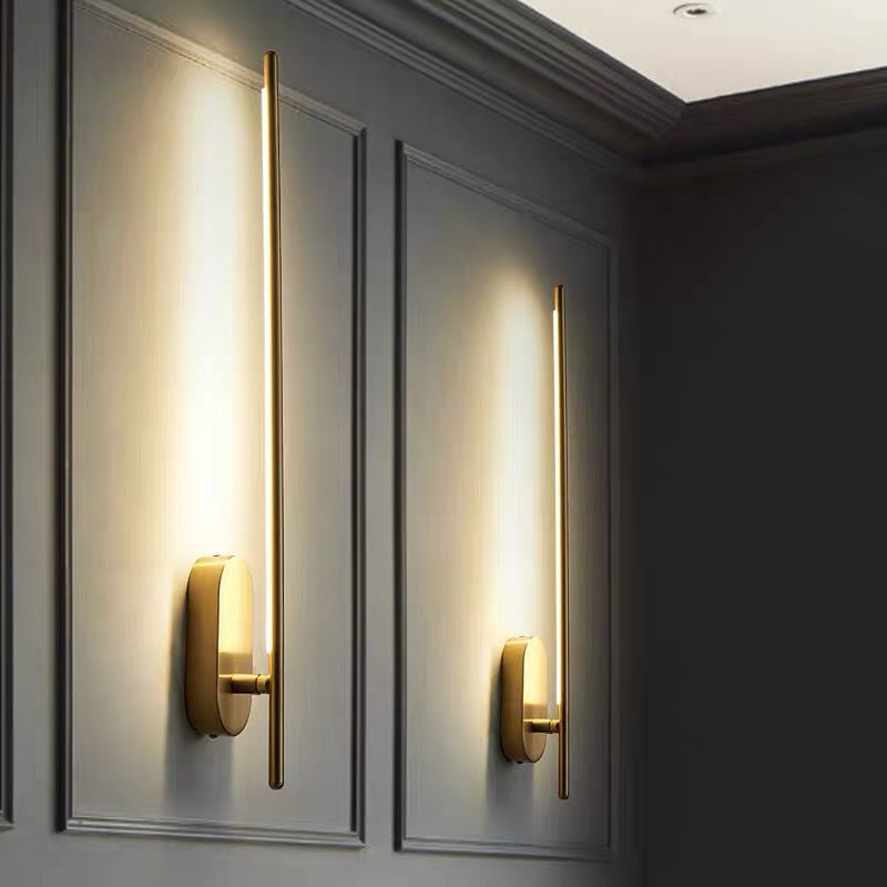 Moderne Metalen Wandlamp Lineair Strip Design voor Slaapkamer Woonkamer