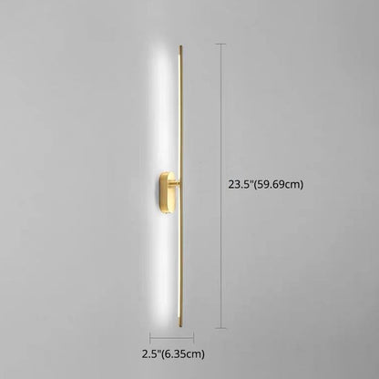 Moderne Metalen Wandlamp Lineair Strip Design voor Slaapkamer Woonkamer