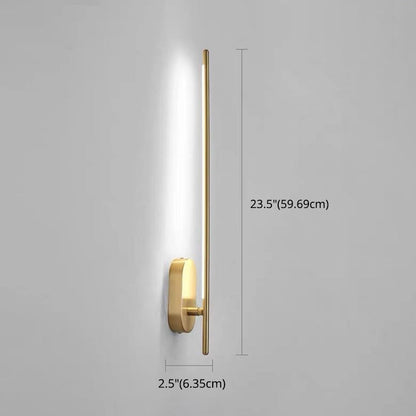Moderne Metalen Wandlamp Lineair Strip Design voor Slaapkamer Woonkamer