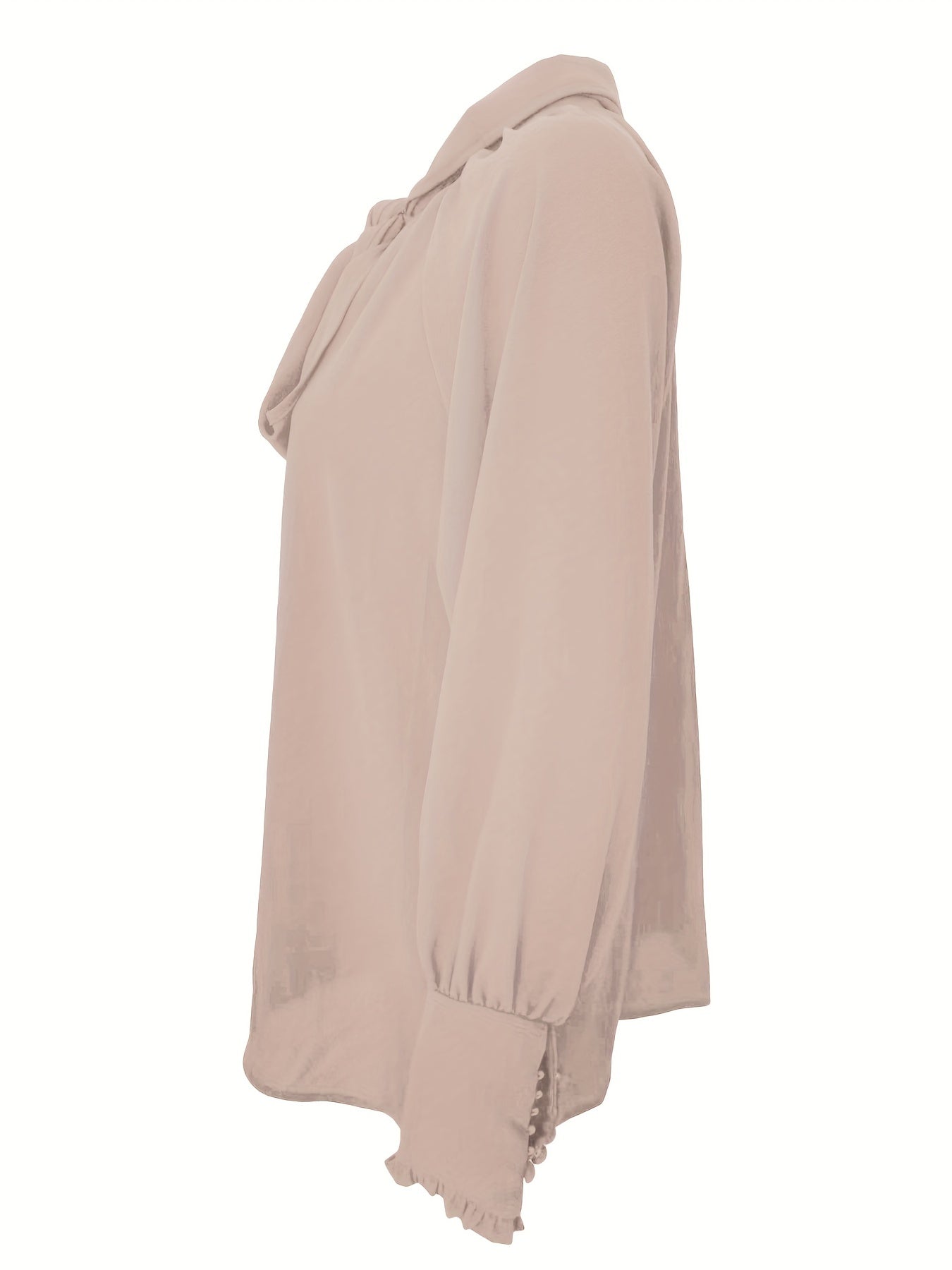 Vrouwelijke Blouse met Strik en Ruches Zomers Model