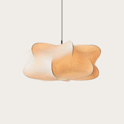 Zijden Hanglamp – Japanse Stijl – Lichtroze of Wit – Warm Wit Licht – Woonkamer & Slaapkamer – Moderne Pendelverlichting met Natuurlijke Uitstraling