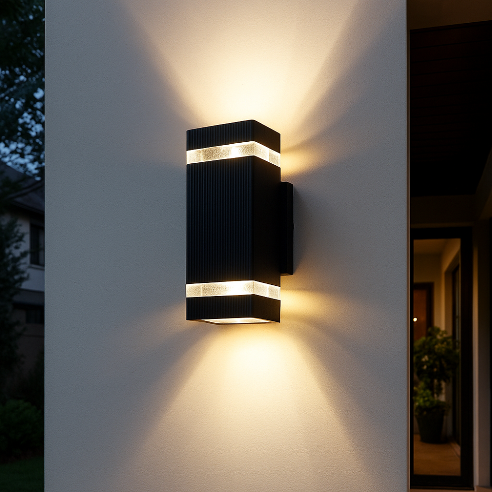 Buiten Wandlamp Up Down Gevelverlichting Waterdicht IP65 E27 Zwart